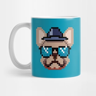 Cool French Bulldog Pixel Art Dog Lover Frenchie Mug